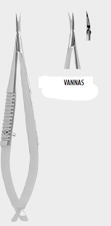 Ножиці ВАННАС ТЮБІНГЕР (VANNAS TÜBINGEN) для катаракти, вигнуті, 8,0 см (cm)